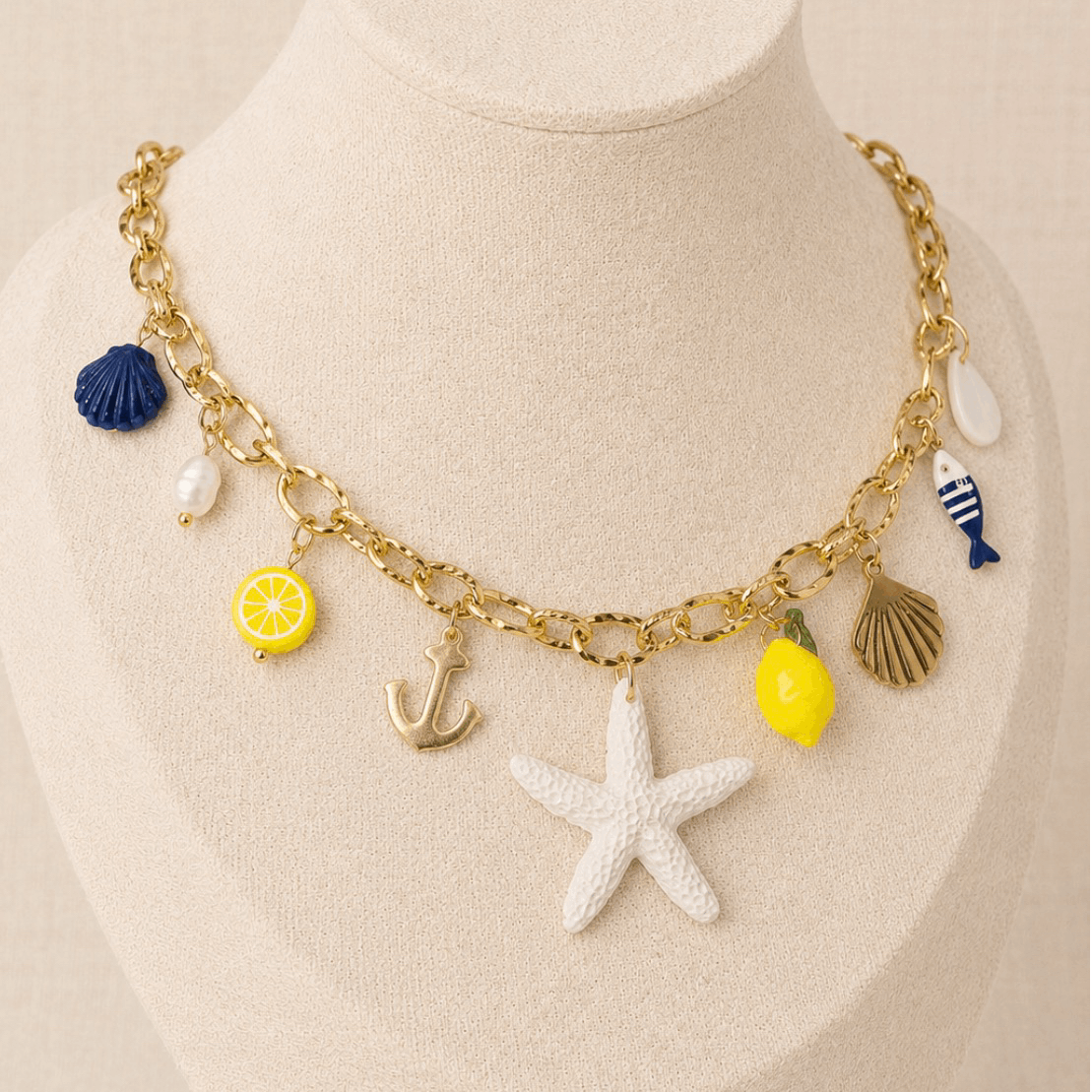 Charm Necklace - 100% Stainless Steel